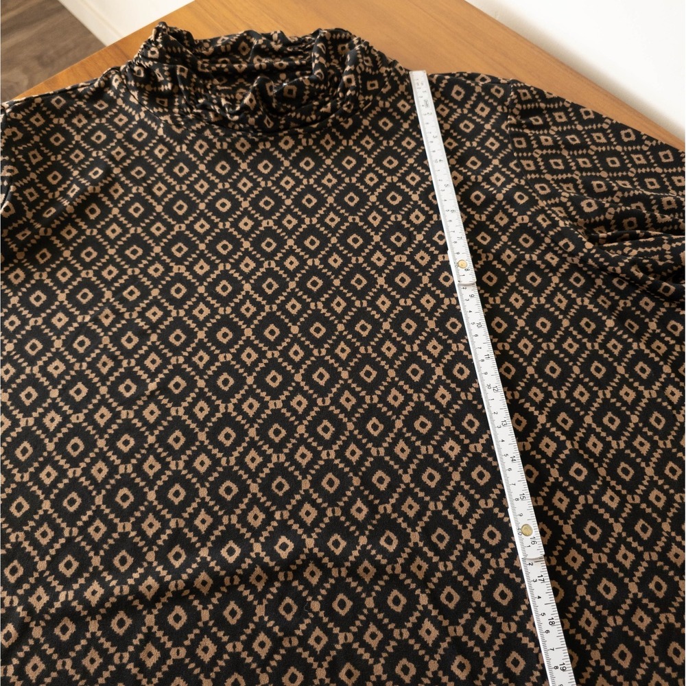Susan Graver Liquid Knit Ruched Turtleneck Long Sleeve Tunic Top SIZE 2X A269282 - Picture 7 of 10